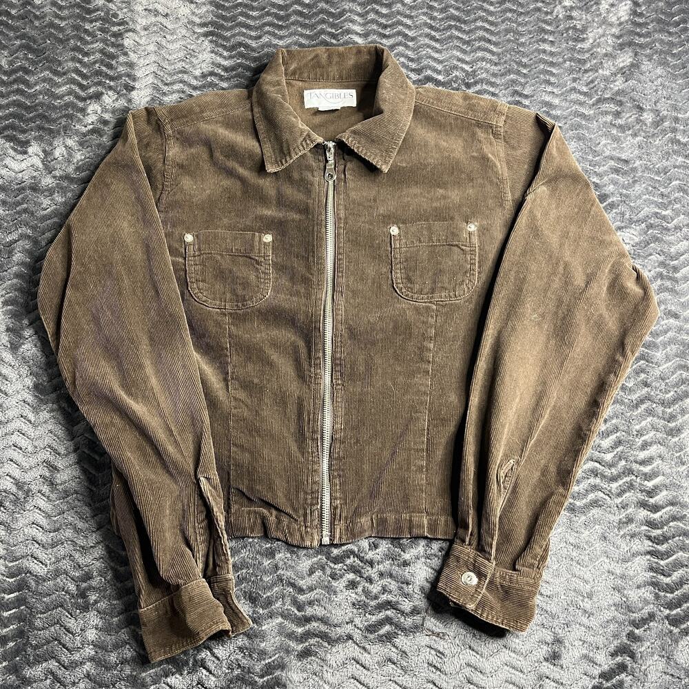 Tangibles Vintage brown Cropped Blazer Size M